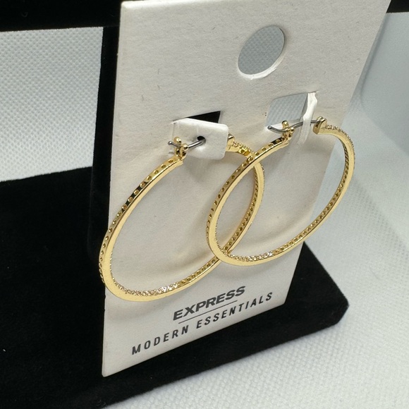 Express Gold Hoop Earrings 🤩✨ - Picture 3 of 5